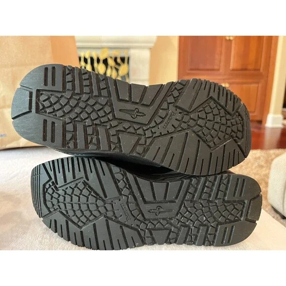 CESARE PACIOTTI BLACK Velvet 6 US LEATHER Suede Rhinestone SNEAKERS 35 1w AD - Picture 10 of 10